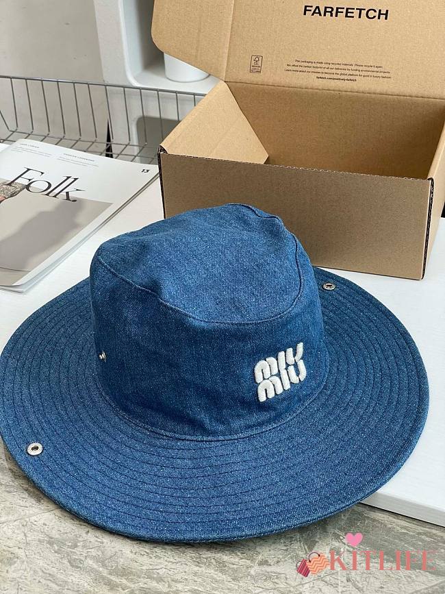 kitlife MiuMiu hat denim - 1