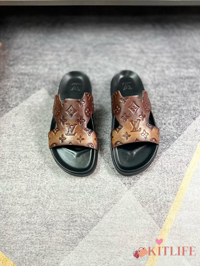 Kitlife Lousi Vuitton Men sandals brown - 1