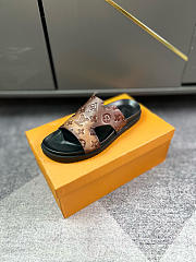 Kitlife Lousi Vuitton Men sandals brown - 4