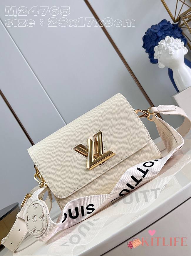 Kitlife Louis Vuitton Twist MM White bag - M24765 - 23 x 17 x 9.5 cm - 1