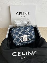 Kitlife Celine Triomphe handbag denim - 11x9.5X4 cm - 1