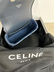 Kitlife Celine Triomphe handbag denim - 11x9.5X4 cm - 4