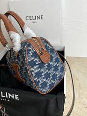 kitlife celine Cuir Triomphe  denim bag - 19.5 X 14 X 7 cm - 5