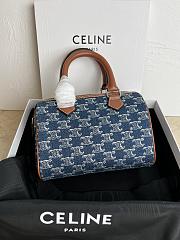 kitlife celine Cuir Triomphe  denim bag - 19.5 X 14 X 7 cm - 3