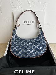 kitlife celine Cuir Triomphe Ava denim bag - 24.5 X 17 X 9 cm - 1