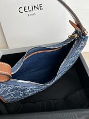 kitlife celine Cuir Triomphe Ava denim bag - 24.5 X 17 X 9 cm - 4