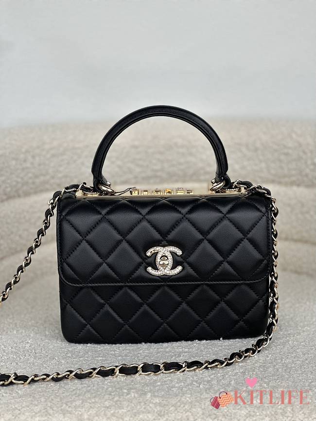 Kitlife Chanel Trendy CC Black Lambskin 24s - 20x8x15 cm - 1