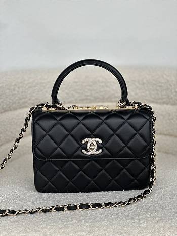 Kitlife Chanel Trendy CC Black Lambskin 24s - 20x8x15 cm