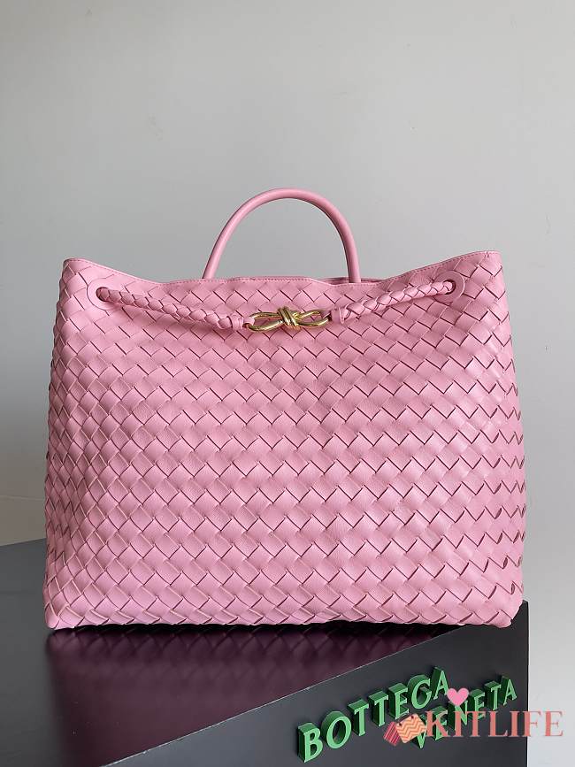 kitlife Bottega Veneta Andiamo tote large bag pink - 45x22x34 cm - 1