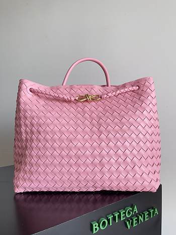 kitlife Bottega Veneta Andiamo tote large bag pink - 45x22x34 cm