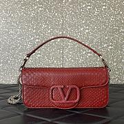 kitlife VALENTINO GARAVANI Locò Shoulder Bag wine color - 27x13x6 cm - 1