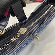 Kitlife Gucci Moon Side mini shoulder bag blue denim - 27.5x 12.5x 6.5 cm - 5