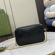 Kitlife GUCCI Super Mini GG leather crossbody bag black - 18x11x4 cm - 6