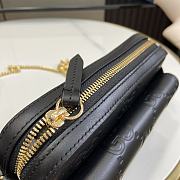 Kitlife GUCCI Super Mini GG leather crossbody bag black - 18x11x4 cm - 4