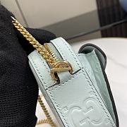 Kitlife GUCCI Super Mini GG leather crossbody bag blue - 18x11x4 cm - 4