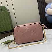 Kitlife GUCCI Super Mini GG leather crossbody bag Pink - 18x11x4 cm - 5