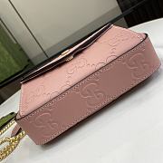 Kitlife GUCCI Super Mini GG leather crossbody bag Pink - 18x11x4 cm - 4