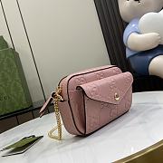 Kitlife GUCCI Super Mini GG leather crossbody bag Pink - 18x11x4 cm - 3