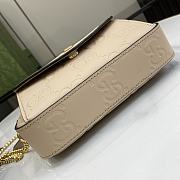 Kitlife GUCCI Super Mini GG leather crossbody bag Beige - 18x11x4 cm - 6