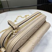 Kitlife GUCCI Super Mini GG leather crossbody bag Beige - 18x11x4 cm - 4