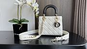 kitlife Lady Dior Bag Two-Tone white and black - 20cm - 1