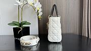 kitlife Lady Dior Bag Two-Tone white and black - 20cm - 4