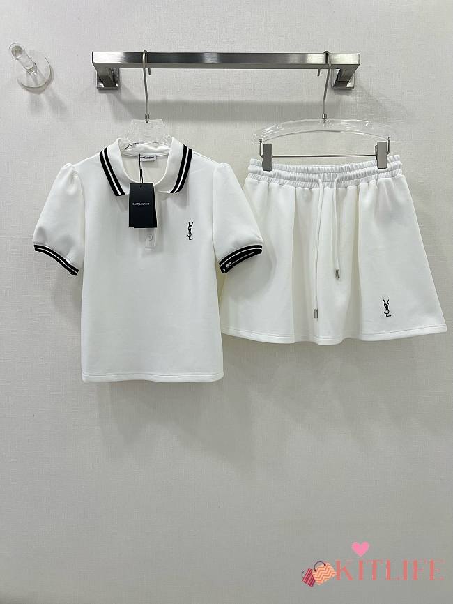 Kitlife SAINT LAURENT set polo white  - 1