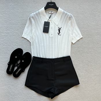 Kitlife SAINT LAURENT set polo white&black 01