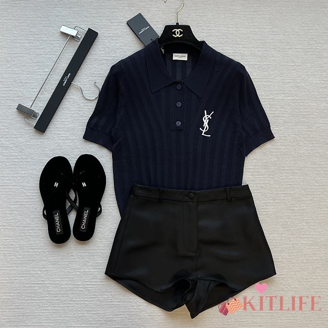 Kitlife SAINT LAURENT set polo blue$black  02 - 1