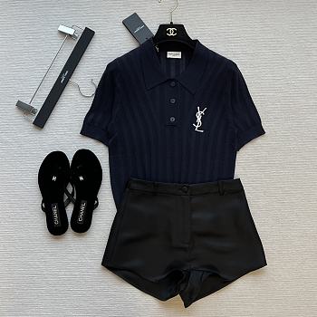 Kitlife SAINT LAURENT set polo blue$black  02