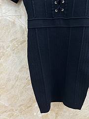 kitlife Balmain Short knit dress black  - 2