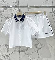 kitlife MiuMiu set sport Poplin white - 2