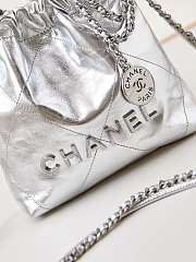 kitlife CHNAEL Minisize22 bag silver - 19x20x6cm - 4