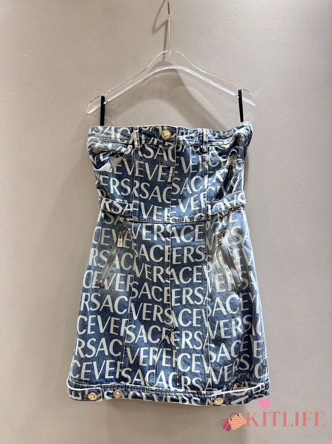 Kitlife Versace dress denim - 1