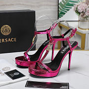 kitlife Versace Medusa '95 SATIN SANDALS heels 110 MM pink - 1