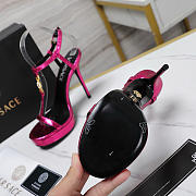 kitlife Versace Medusa '95 SATIN SANDALS heels 110 MM pink - 2