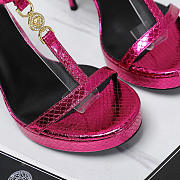 kitlife Versace Medusa '95 SATIN SANDALS heels 110 MM pink - 3