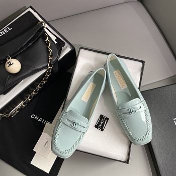 kitlife Chanel loafer MOCCASINS Patent Calfskin Light Blue