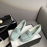 kitlife Chanel loafer MOCCASINS Patent Calfskin Light Blue - 3