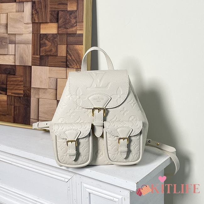 Kitlife Louis Vuitton BBackup backpack White- M47072 - 20 x 22 x 14 cm - 1