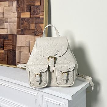 Kitlife Louis Vuitton BBackup backpack White- M47072 - 20 x 22 x 14 cm