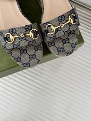 kitlife Gucci Women's Horsebit flatform sandals black 75mm - 2
