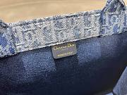 Kitlife Dior book tote blue denim bag - 36.5x27x16 cm - 2