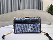 Kitlife Dior 30 Montaigne Oblique Chain Cross Bag Blue denim - 21 x 12 x 6 cm  - 6