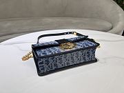 Kitlife Dior 30 Montaigne Oblique Chain Cross Bag Blue denim - 21 x 12 x 6 cm  - 3