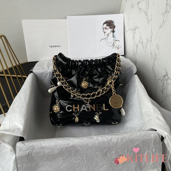 Kitlife Chanel22 Mini bag charm black - 20 × 19 × 6 cm - 1