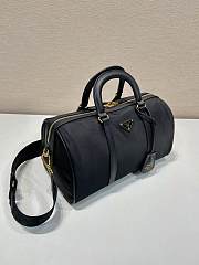 Kitlife Prada Re-Edition 1978 medium Re-Nylon and Saffiano leather top-handle bag black - 31x17x16 cm - 6