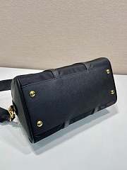 Kitlife Prada Re-Edition 1978 medium Re-Nylon and Saffiano leather top-handle bag black - 31x17x16 cm - 4