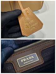 Kitlife Prada Re-Edition 1978 medium Re-Nylon and Saffiano leather top-handle bag brown - 31x17x16 cm - 6