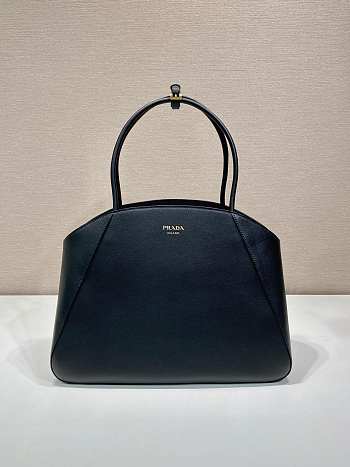 kitklife PRADA Women's Large Leather Tote Bag In Black - 40x30x17cm